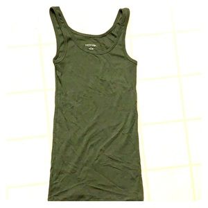 Merona Olive Green Tank Top- S